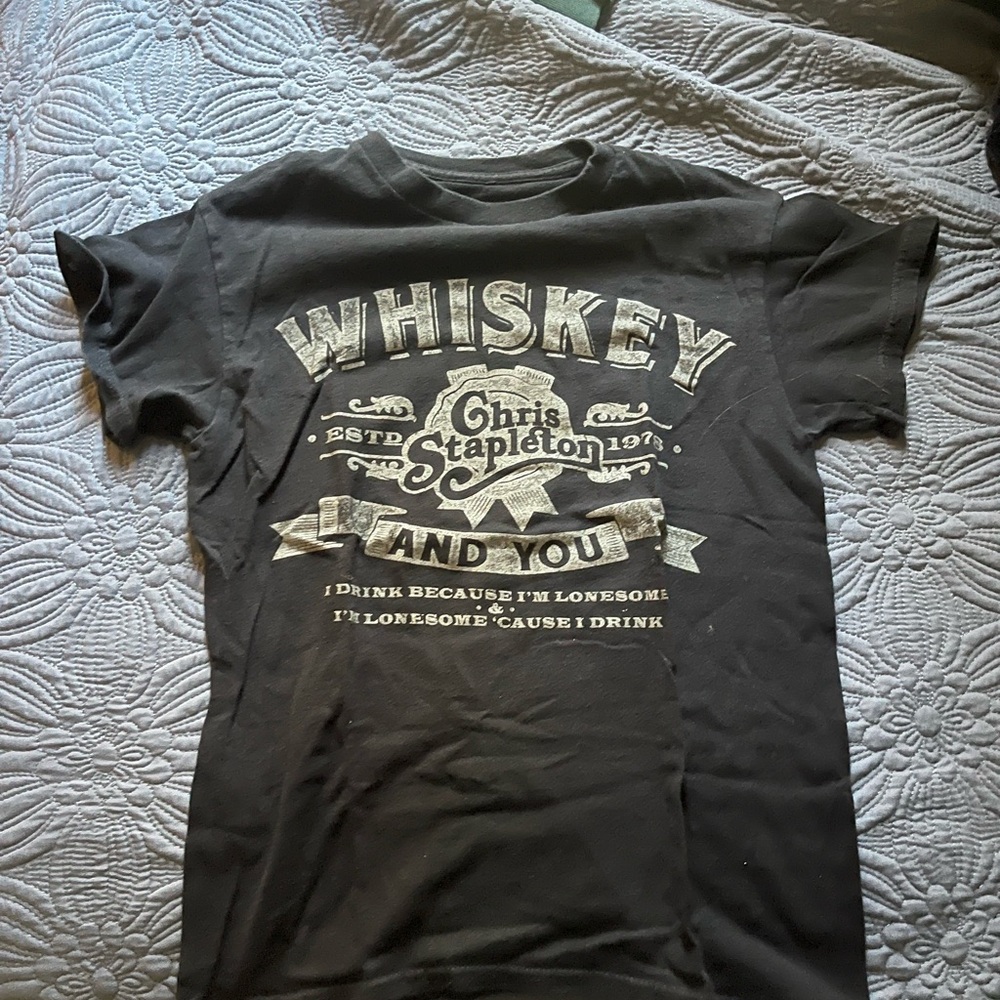 Chris Stapleton Black Concert Graphic T-Shirt
